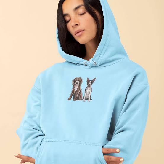 Custom Pet Portrait Hoodie