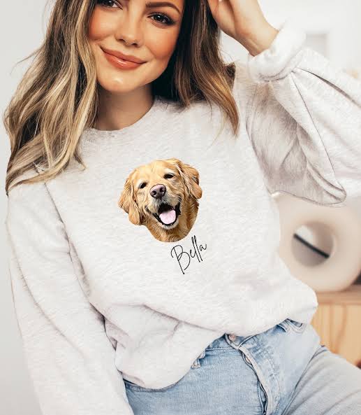 Custom Pet Portrait Sweater
