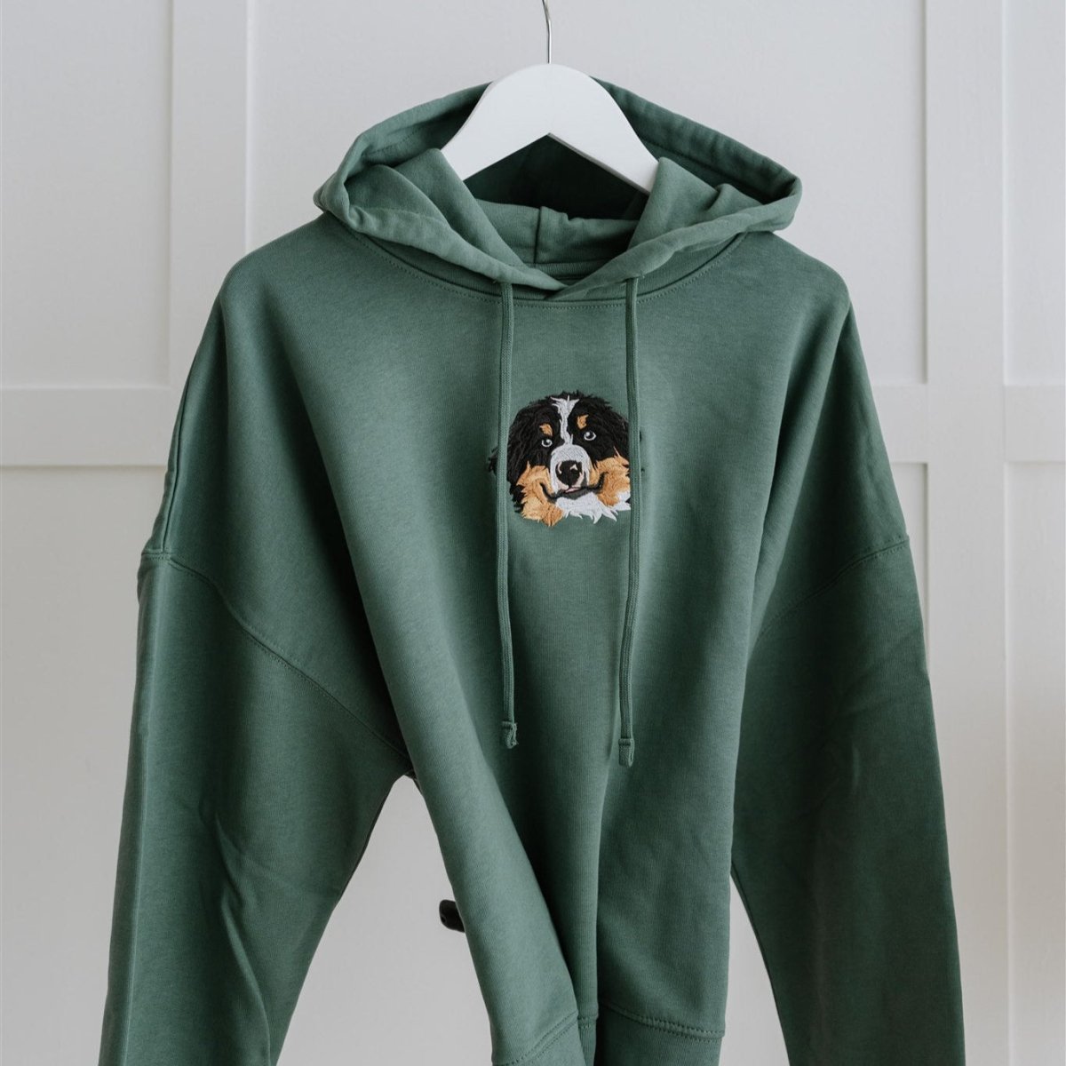 Custom Pet Portrait Crop Hoodie